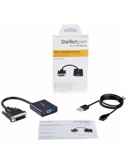 Adattatore DVI-D con VGA Startech DVI2VGAE             0,19 m Nero