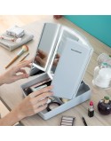 3-In-1 Folding LED Mirror with Make-up Organiser Panomir InnovaGoods Table-top stand (Refurbished C)