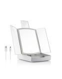 3-In-1 Folding LED Mirror with Make-up Organiser Panomir InnovaGoods Table-top stand (Refurbished C)