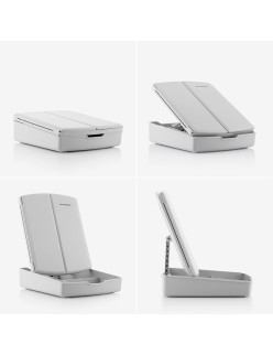 3-In-1 Folding LED Mirror with Make-up Organiser Panomir InnovaGoods Table-top stand (Refurbished C)