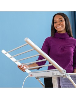 Folding Electric Drying Rack with Wings Drywing InnovaGoods   230 W 20 Bars Plastic (Refurbished B)