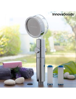 Ecodoccia con Elica a Pressione e Filtro Purificante InnovaGoods HELIWER Multicolore Acciaio inossidabile (Ricondizionati A)