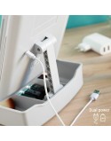 3-In-1 Folding LED Mirror with Make-up Organiser Panomir InnovaGoods White (Refurbished B)