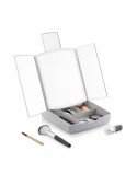 3-In-1 Folding LED Mirror with Make-up Organiser Panomir InnovaGoods White (Refurbished B)