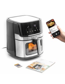 Air Fryer InnovaGoods Window Black 1700 W 6,5 L Stainless steel (Refurbished A)