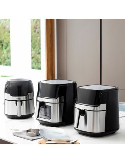 Air Fryer InnovaGoods Window Black 1700 W 6,5 L Stainless steel (Refurbished A)