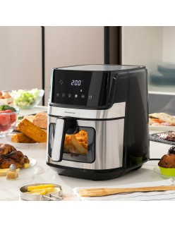 Air Fryer InnovaGoods Window Black 1700 W 6,5 L Stainless steel (Refurbished A)
