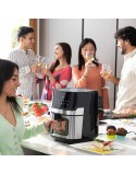 Air Fryer InnovaGoods Window Black 1700 W 6,5 L Stainless steel (Refurbished A)