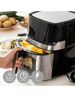 Air Fryer InnovaGoods Window Black 1700 W 6,5 L Stainless steel (Refurbished A)