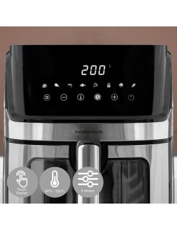 Friteuse à Air InnovaGoods Window Noir 1700 W 6,5 L Acier inoxydable (Reconditionné A)