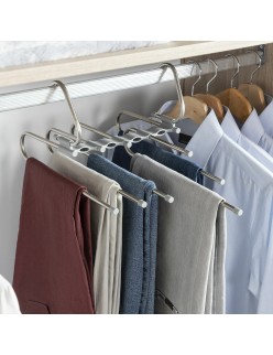 5-in-1 Multiple Trouser Hanger Havser InnovaGoods Stainless steel (Refurbished A)