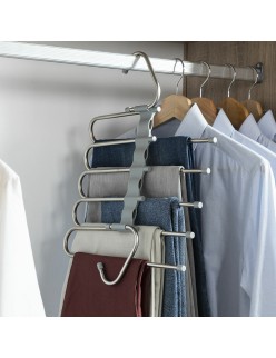 5-in-1 Multiple Trouser Hanger Havser InnovaGoods Stainless steel (Refurbished A)