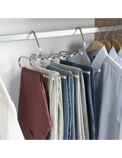 5-in-1 Multiple Trouser Hanger Havser InnovaGoods Stainless steel (Refurbished A)