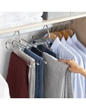 5-in-1 Multiple Trouser Hanger Havser InnovaGoods Stainless steel (Refurbished A)