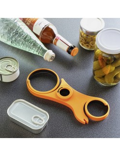 5-in-1 Multi-Purpose Jar Opener InnovaGoods Orange polypropylene (Refurbished A)