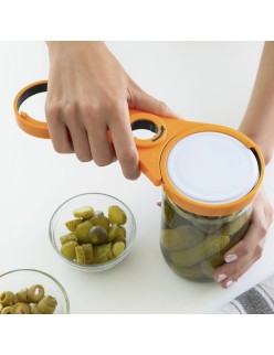 5-in-1 Multi-Purpose Jar Opener InnovaGoods Orange polypropylene (Refurbished A)