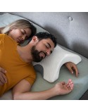 Almofada Viscoelástica Cervical para Casais Cozzy InnovaGoods Branco Espuma viscoelástica (Recondicionado A)