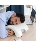 Almofada Viscoelástica Cervical para Casais Cozzy InnovaGoods Branco Espuma viscoelástica (Recondicionado A)
