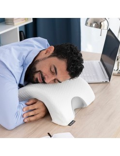 Almofada Viscoelástica Cervical para Casais Cozzy InnovaGoods Branco Espuma viscoelástica (Recondicionado A)
