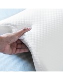 Almofada Viscoelástica Cervical para Casais Cozzy InnovaGoods Branco Espuma viscoelástica (Recondicionado A)