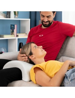 Almofada Viscoelástica Cervical para Casais Cozzy InnovaGoods Branco Espuma viscoelástica (Recondicionado A)