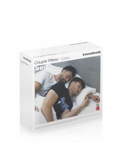 Almofada Viscoelástica Cervical para Casais Cozzy InnovaGoods Branco Espuma viscoelástica (Recondicionado A)