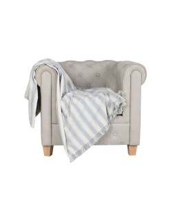 Coperta Home ESPRIT Grigio 150 x 250 cm