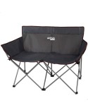 Chaise Pliante Aktive 52882 Noir Acier 2 places (Reconditionné B)