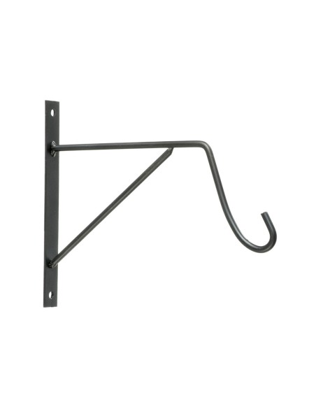Hook for hanging up Mica Decorations 22,5 x 18 cm Anthracite Iron
