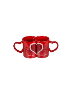 Juego de Tazas Out of the Blue Rojo Gres (2 Unidades)