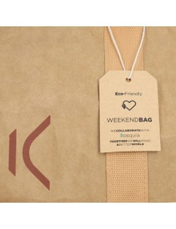 Bolsa de Viagem KSIX WeekendBag Castanho Eco-friendly Papel kraft