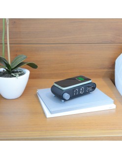 Alarm Clock KSIX Wireless loading Black