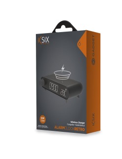 Relógio-Despertador KSIX Carga sem fios Preto