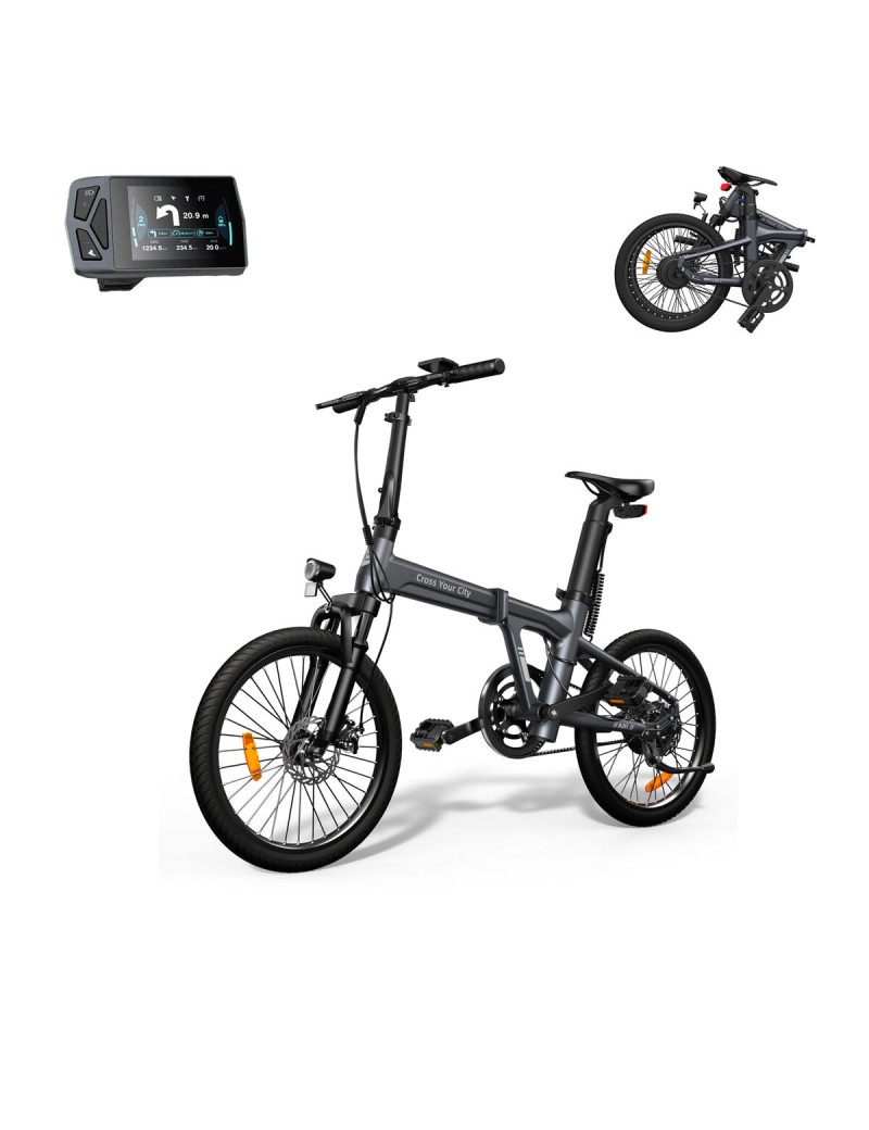 Electric Bike Xiaomi ADO Air 20S Grey 10000 mAh 20" 100 Km