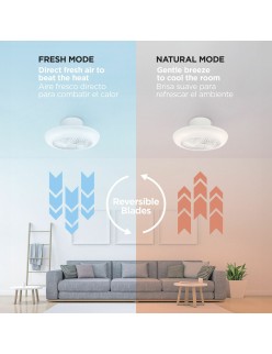 Ceiling Fan with Light KSIX Siroco G (3000k - 6500k)