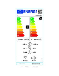 Lavatrice - Asciugatrice LG F4DR6010AGM 10kg / 6kg Nero