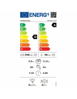 Lavadora-Secadora Inteligente LG F4DR6011AGW 11 kg/6 kg 1400 rpm