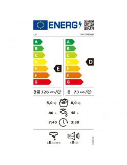 Lavadora - Secadora LG F4J3TM5WD 8kg / 5kg 1400 rpm