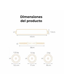 Manubri Xiaomi 20 kg 20 kg Nero