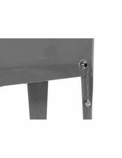 Fridge DKD Home Decor With wheels Grey Dark grey Steel polypropylene 56 L 74 x 43 x 80 cm (74 x 43 x 80 cm)