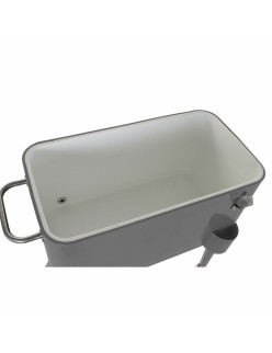 Fridge DKD Home Decor With wheels Grey Dark grey Steel polypropylene 56 L 74 x 43 x 80 cm (74 x 43 x 80 cm)