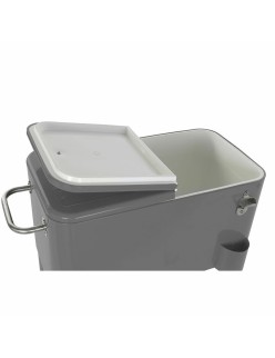 Frigo DKD Home Decor Con ruote Grigio Grigio scuro Acciaio polipropilene 56 L 74 x 43 x 80 cm (74 x 43 x 80 cm)