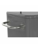 Fridge DKD Home Decor With wheels Grey Dark grey Steel polypropylene 56 L 74 x 43 x 80 cm (74 x 43 x 80 cm)