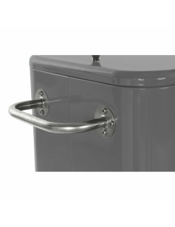 Fridge DKD Home Decor With wheels Grey Dark grey Steel polypropylene 56 L 74 x 43 x 80 cm (74 x 43 x 80 cm)
