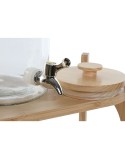 Dispenser di bevande Home ESPRIT Silicone Bambù Cristallo Plastica 5,5 L 37 x 25 x 46 cm