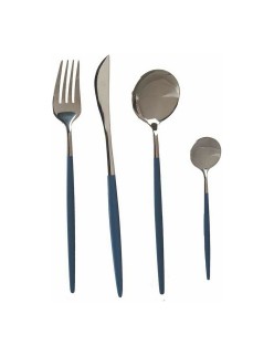 Cutlery Set Kinvara BST-CT022 Grey Silver Stainless steel 16 x 5 x 24,5 cm