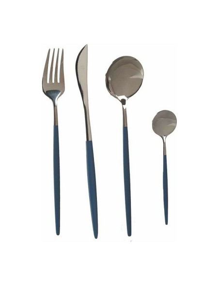 Cutlery Set Kinvara BST-CT022 Grey Silver Stainless steel 16 x 5 x 24,5 cm