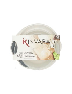 Tigela Medidora Kinvara G-480 Polipropileno TPE 1,5 L 2 L 2,5 L Cinzento