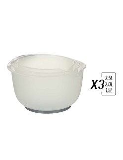 Tigela Medidora Kinvara G-480 Polipropileno TPE 1,5 L 2 L 2,5 L Cinzento