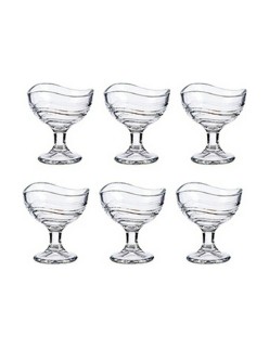 Coupe de glaces et de milkshakes Vivalto IC-134010-4/BH Transparent verre 135 ml (6 Unités)
